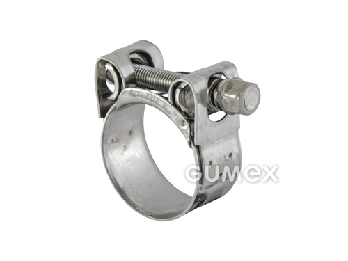 Spona SUPRA W4, rozsah upínania 19-21mm, šírka pásky 18mm, skrutka so šesťhranom, nerezová oceľ